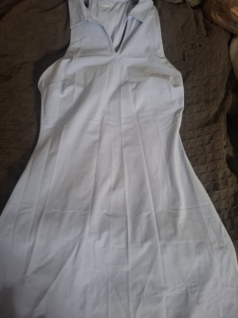 Abercrombie & Fitch Light Blue One-Shoulder Dress